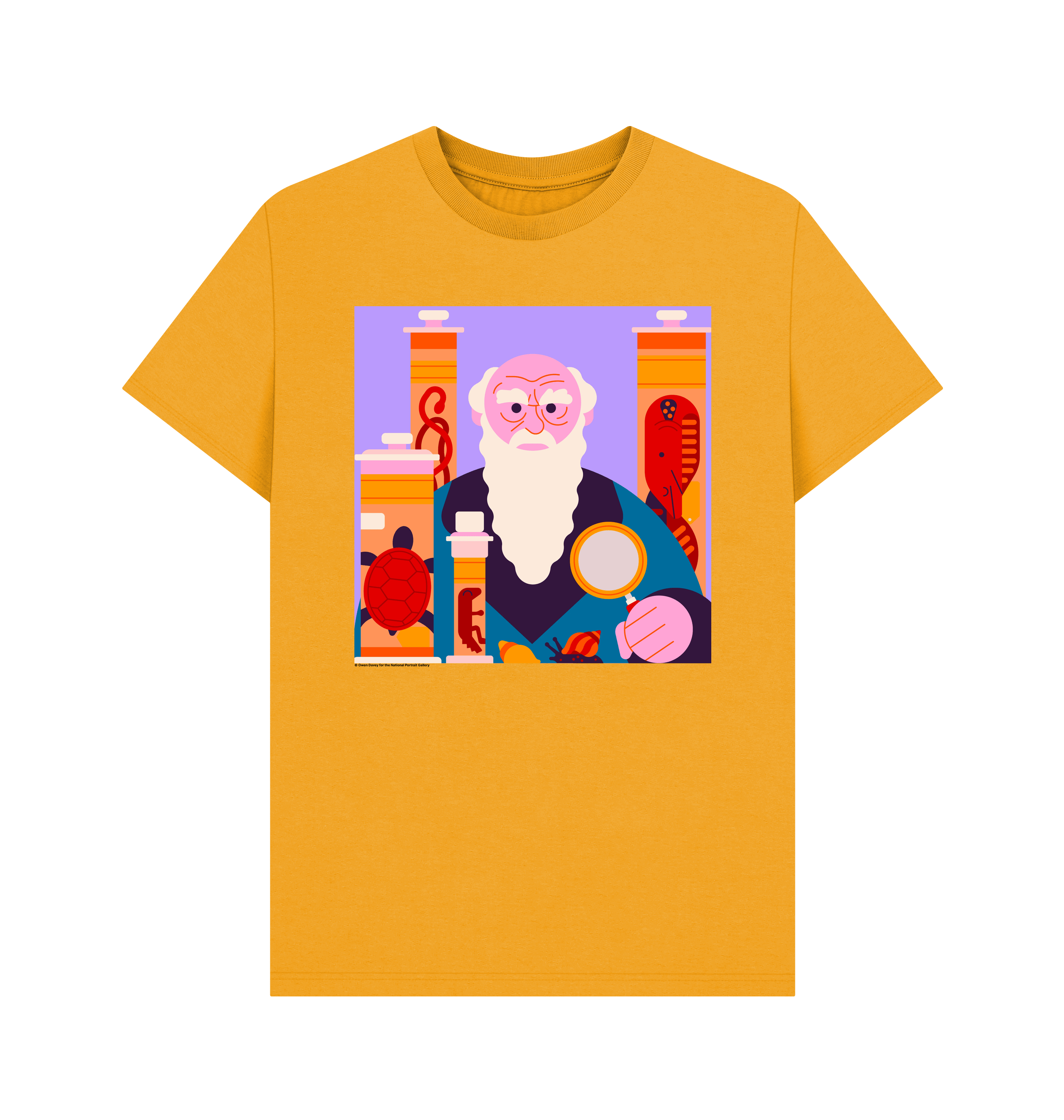 Mustard printed t shirt front