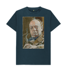 Denim Blue Printed T-shirt Front