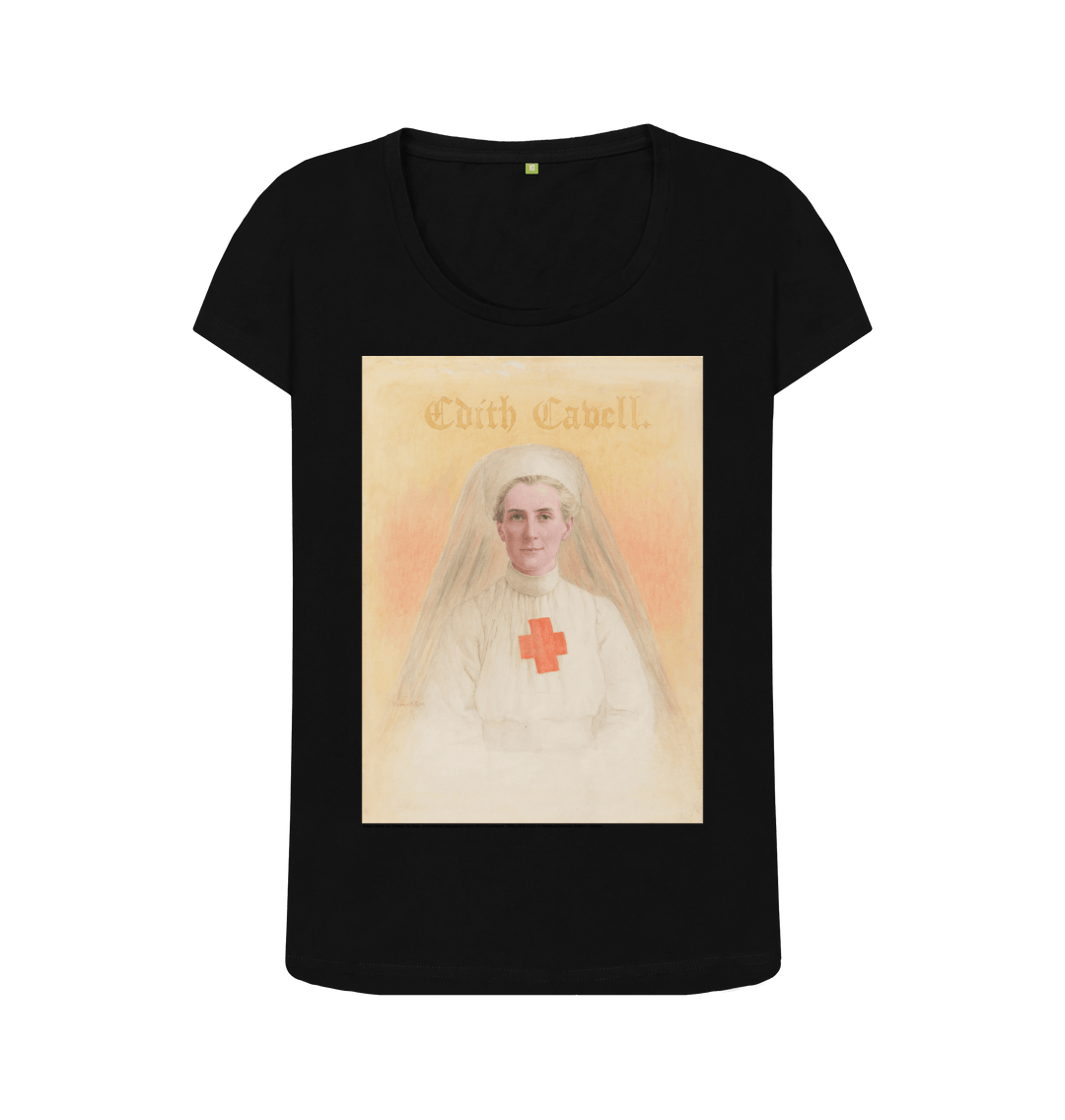 Black printed t shirt front