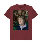 Red Wine Printed T-shirt Front
