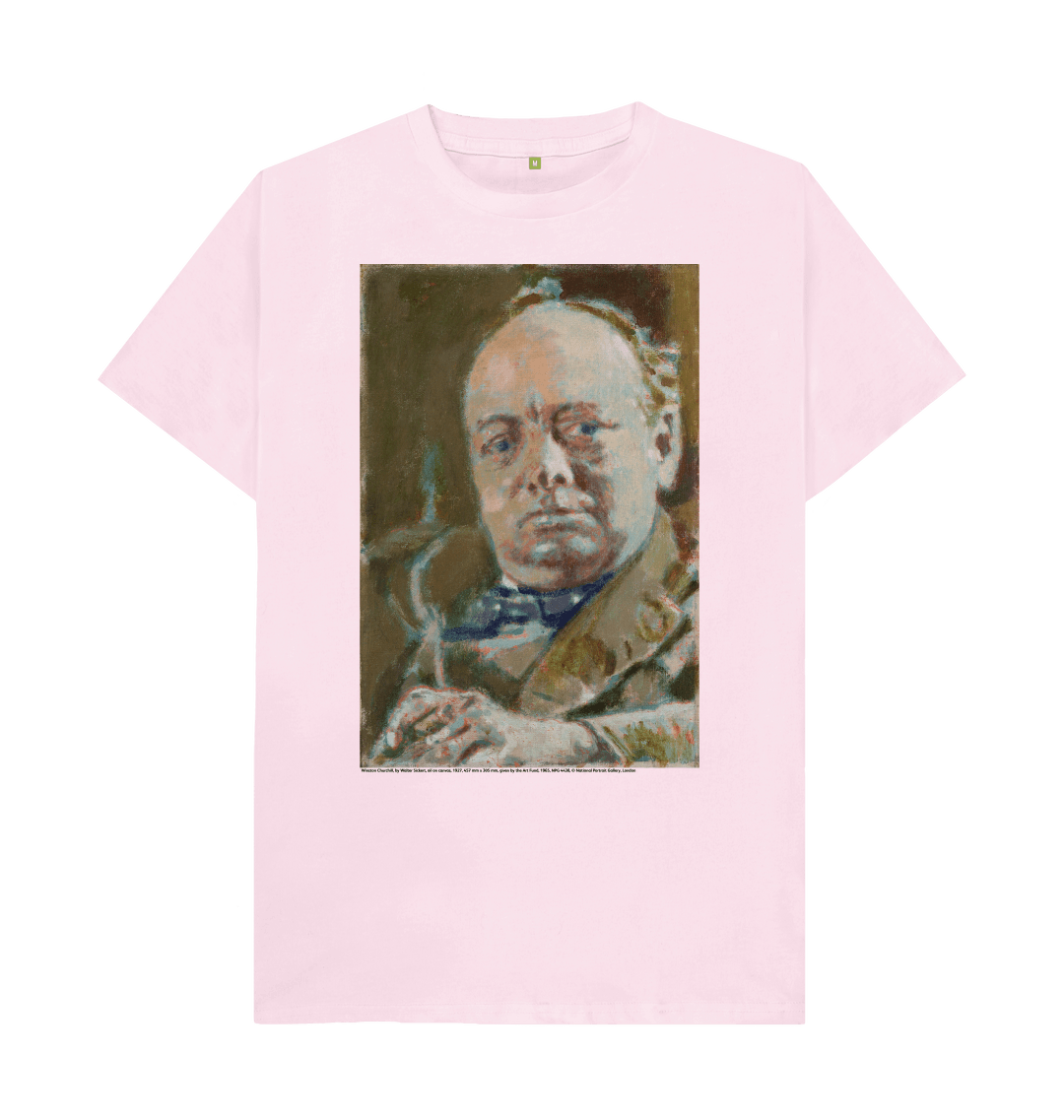 Pink printed t shirt front