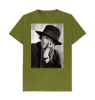 Moss Green Printed T-shirt Front