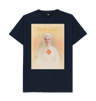 Navy Blue Printed T-shirt Front