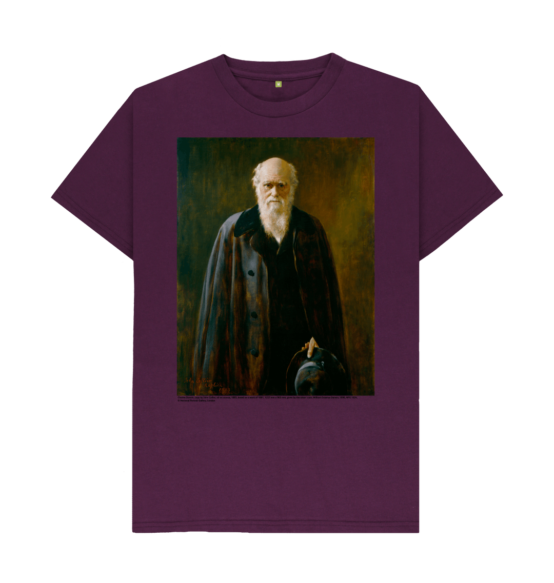 Purple printed t shirt front