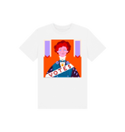 White Printed Kids T-Shirt Front