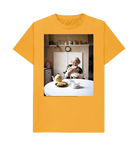 Mustard Printed T-shirt Front