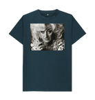 Denim Blue Printed T-shirt Front