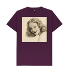 Purple Printed T-shirt Front