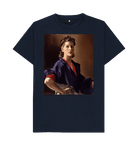 Navy Blue Printed T-shirt Front