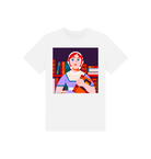 White Printed Kids T-Shirt Front