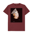Red Wine Printed T-shirt Front