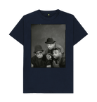 Navy Blue Printed T-shirt Front