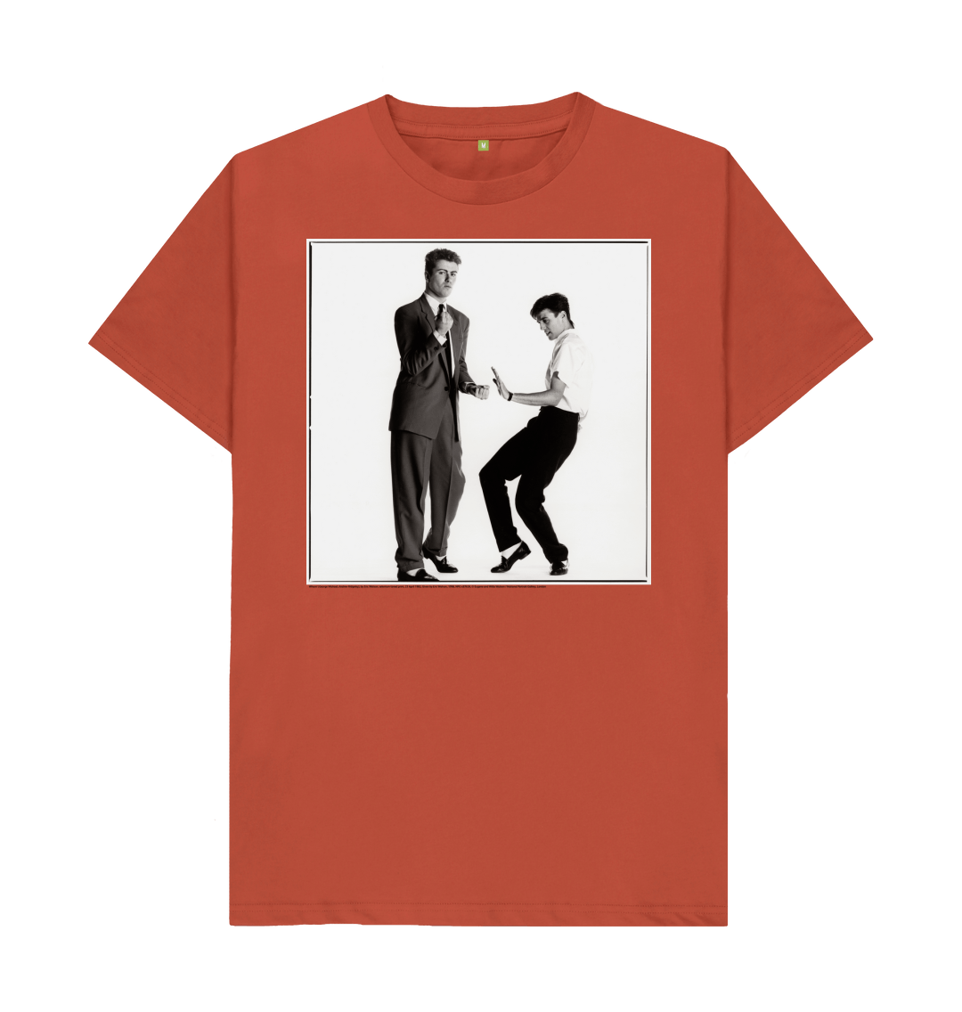 Rust printed t shirt front