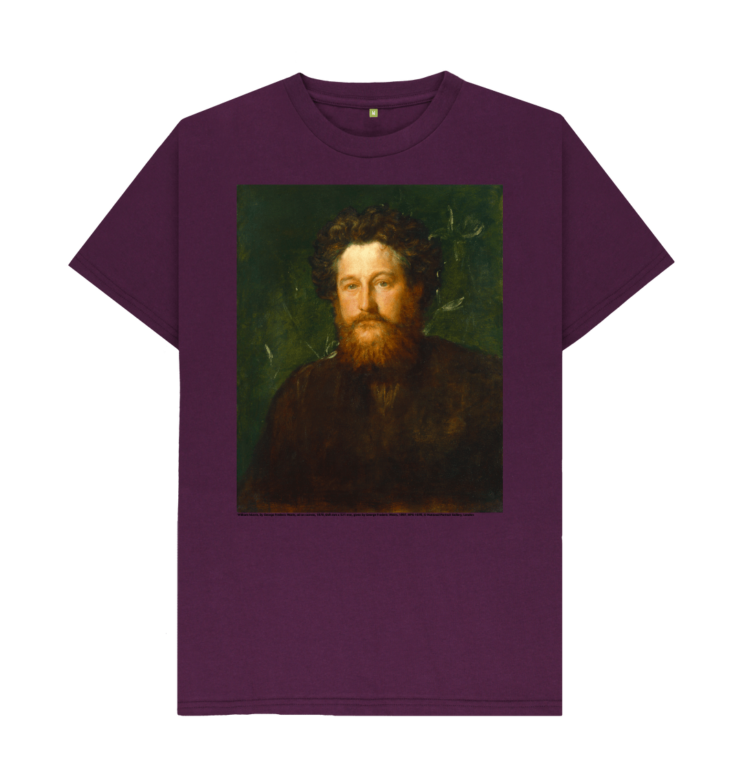 Purple printed t shirt front