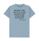 Stone Blue Printed T-shirt Front