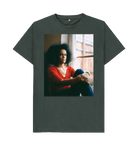 Dark Grey Printed T-shirt Front