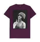 Purple Printed T-shirt Front
