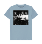 Stone Blue Printed T-shirt Front