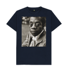 Navy Blue Printed T-shirt Front
