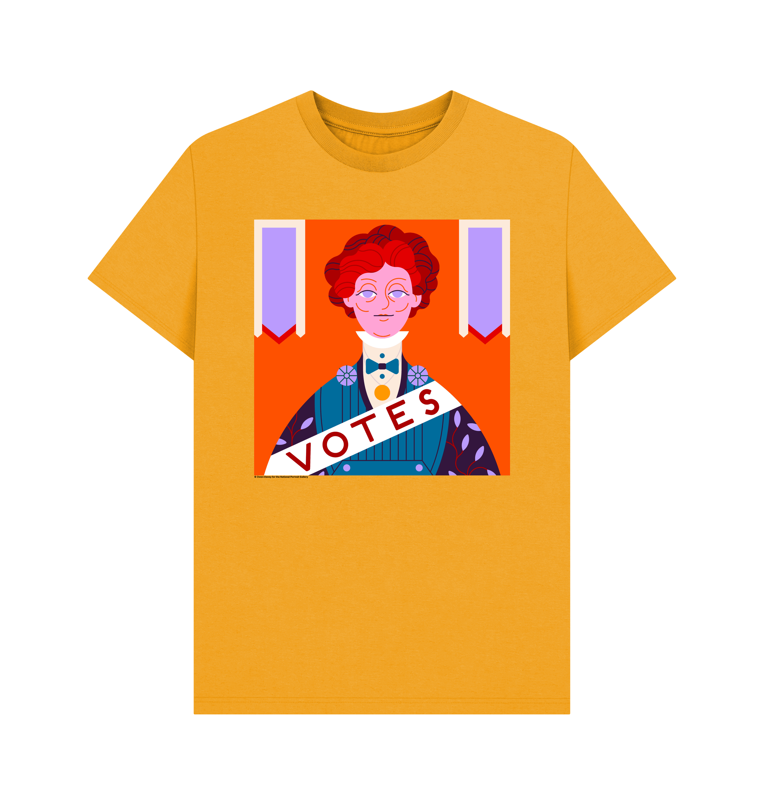 Mustard printed t shirt front