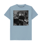 Stone Blue Printed T-shirt Front