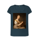 Denim Blue Printed T-shirt Front