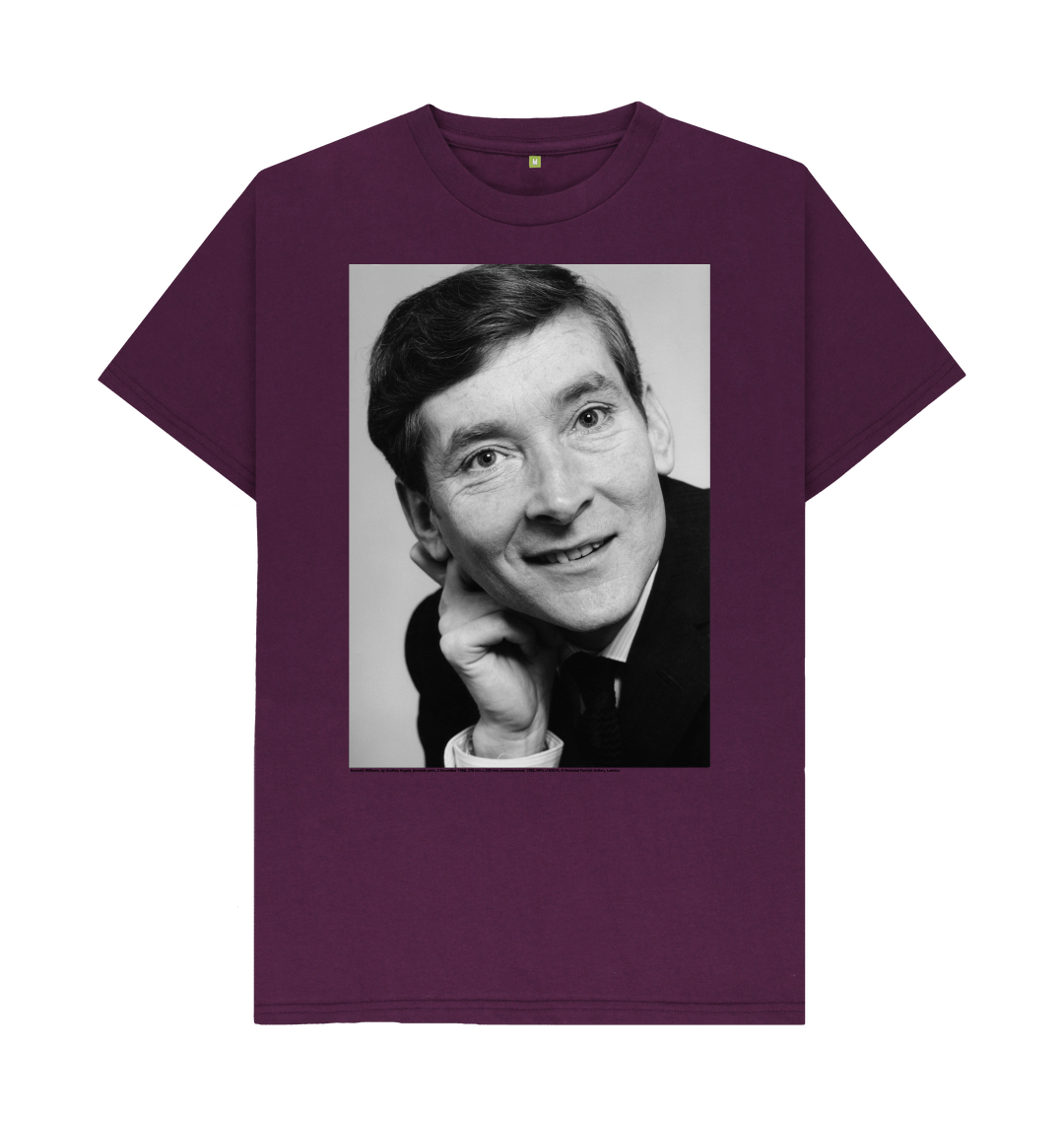 Purple printed t shirt front