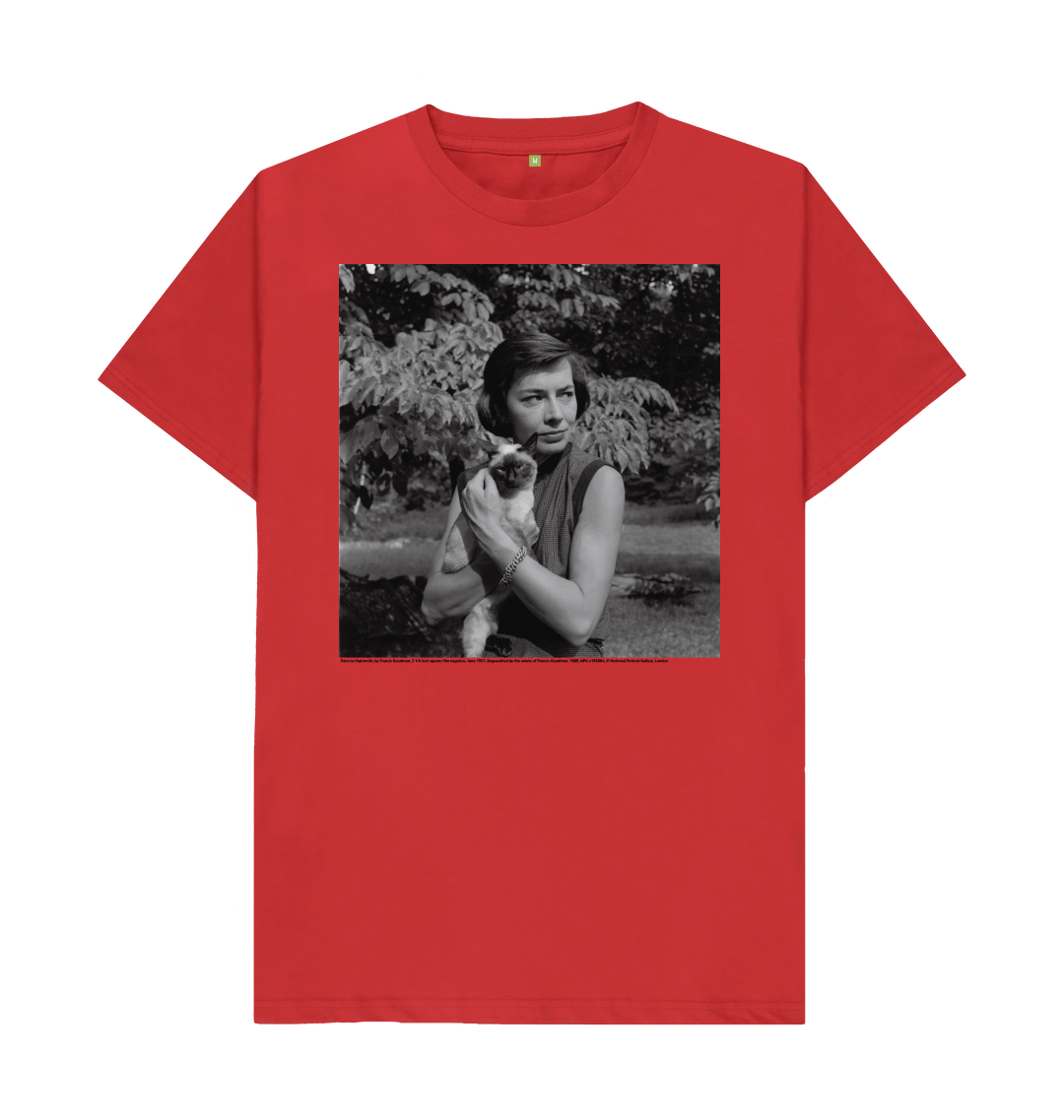 Red printed t shirt front