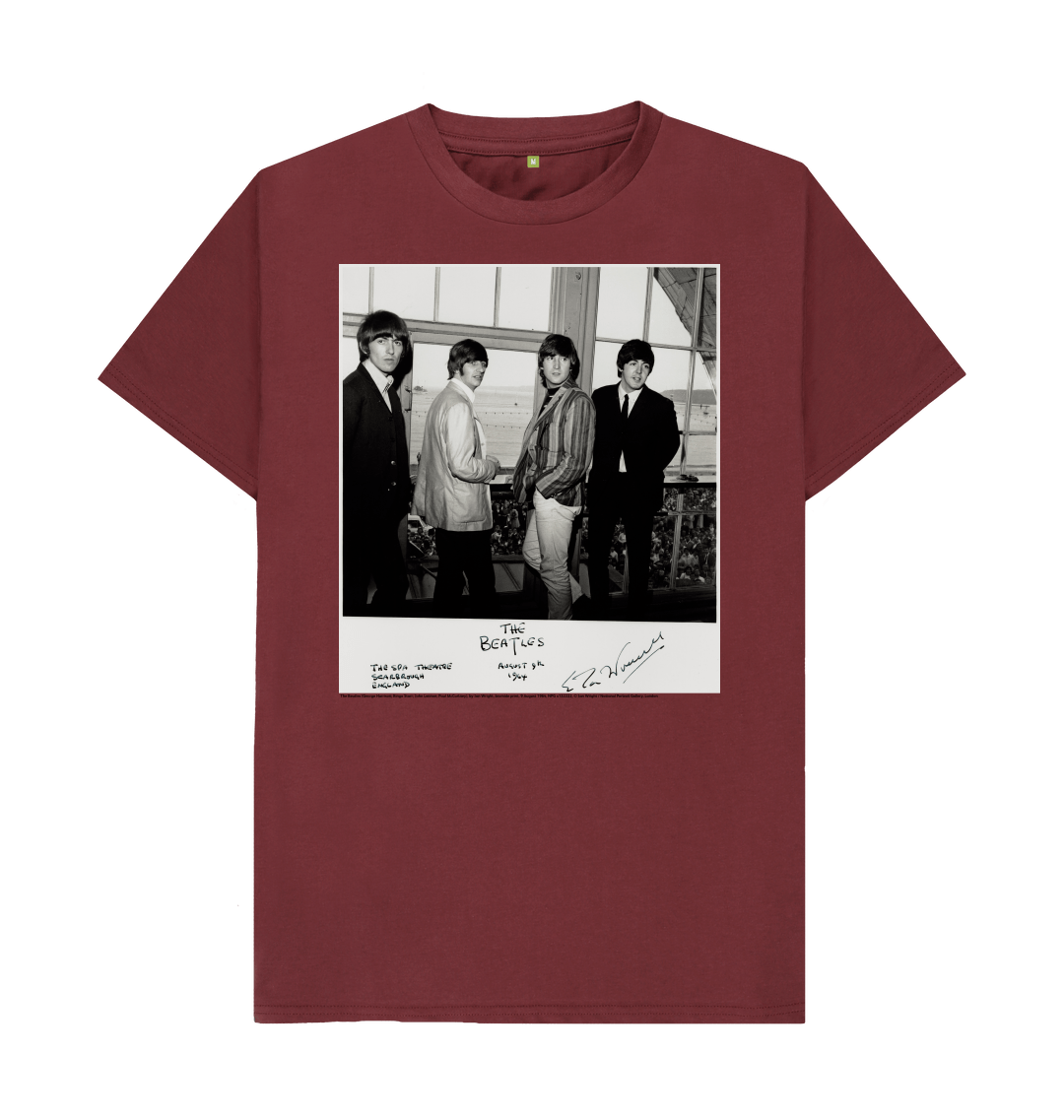 Red wine printed t shirt front