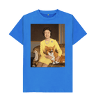 Bright Blue Printed T-shirt Front