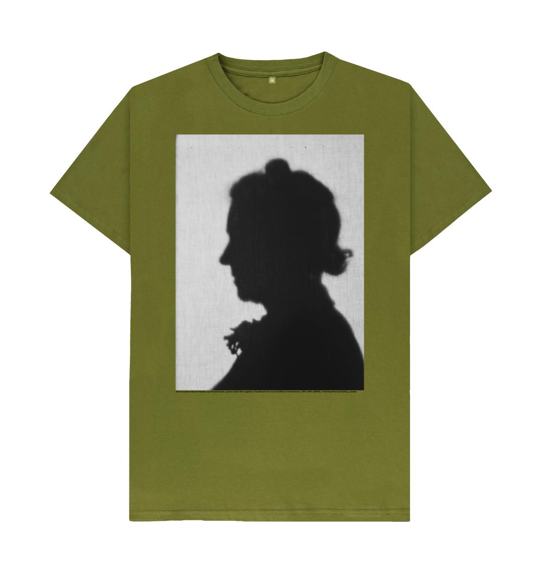 Moss green printed t shirt front