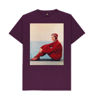 Purple Printed T-shirt Front