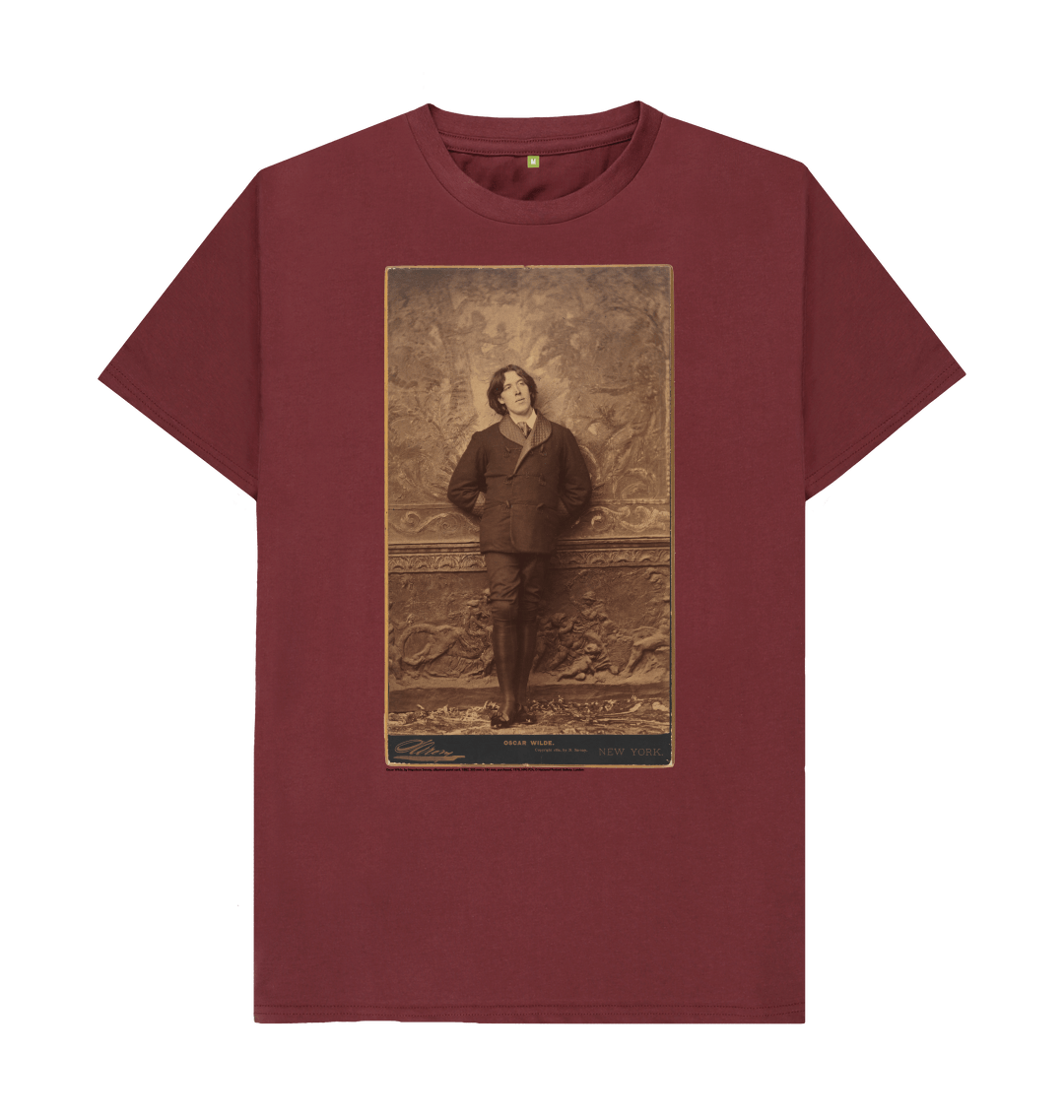 Red wine printed t shirt front