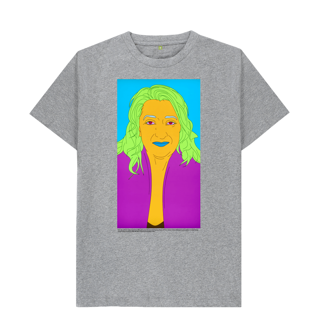 Athletic grey printed t shirt front