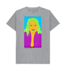 Athletic Grey Printed T-shirt Front