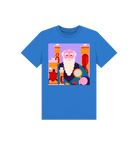 Bright Blue Printed Kids T-Shirt Front