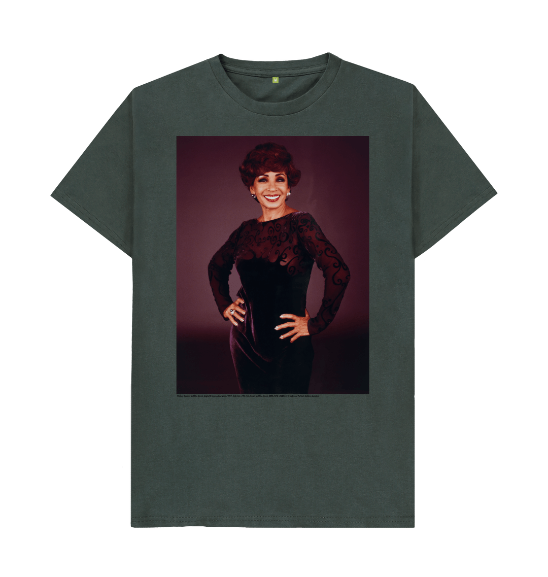 Dark grey printed t shirt front