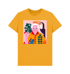 Mustard Printed T-shirt Front