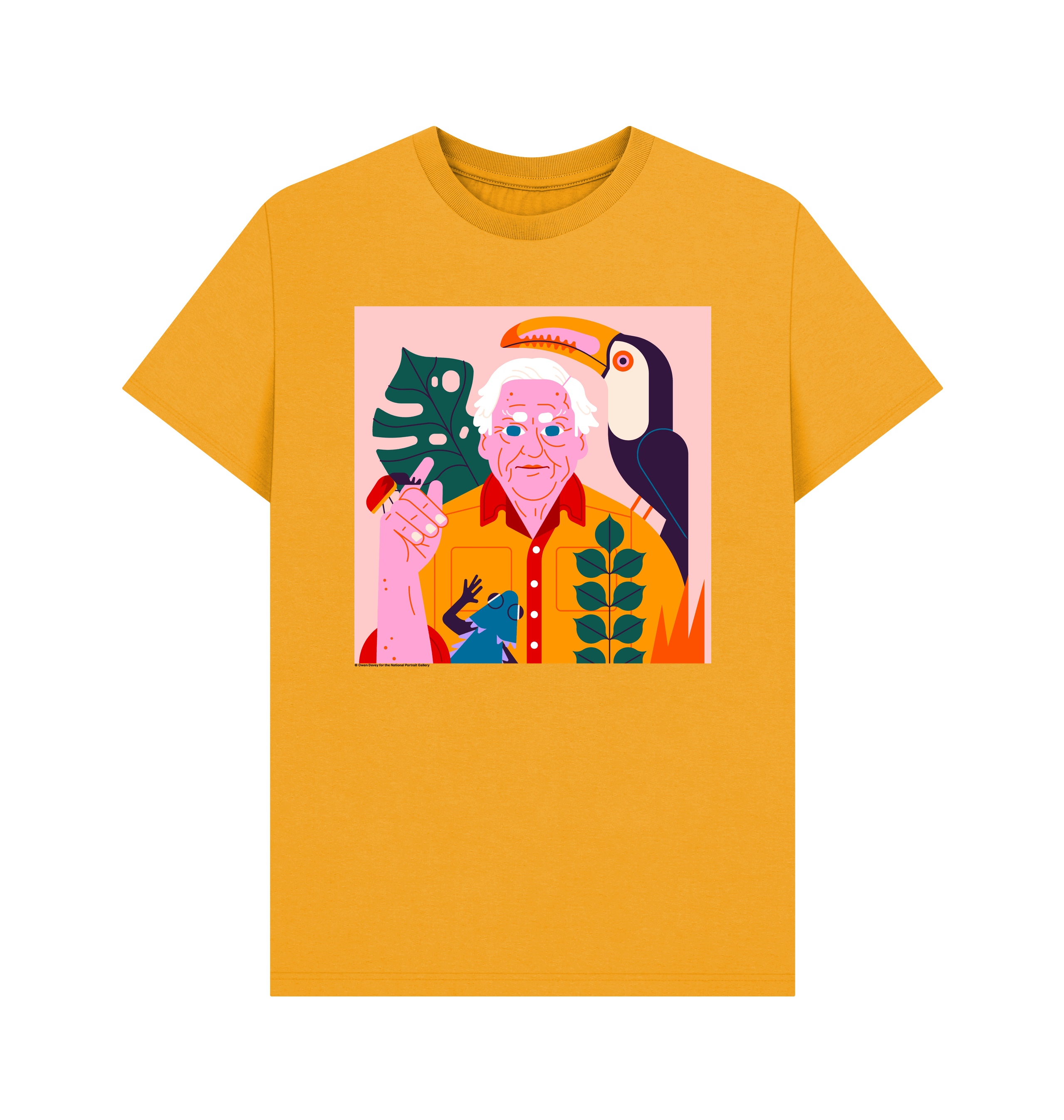 Mustard printed t shirt front
