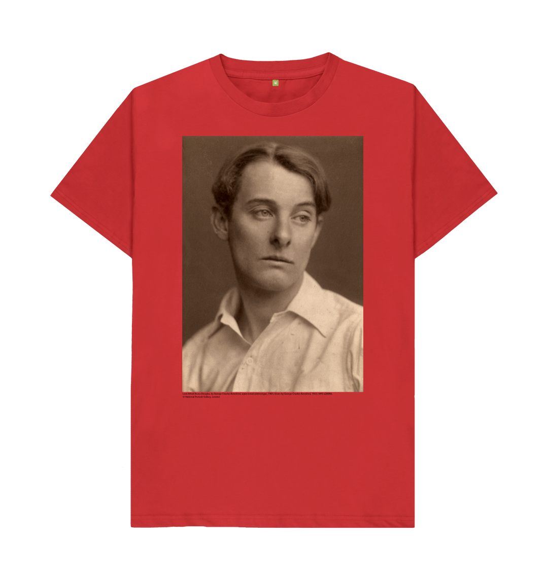 Red printed t shirt front