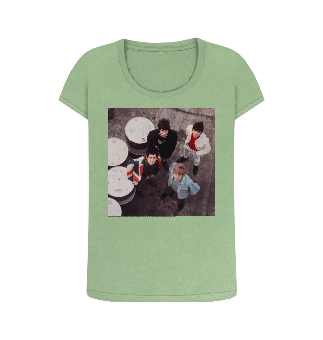 Sage printed t shirt front