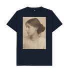 Navy Blue Printed T-shirt Front