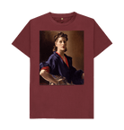 Red Wine Printed T-shirt Front