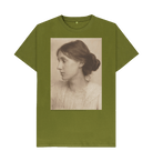 Moss Green Printed T-shirt Front