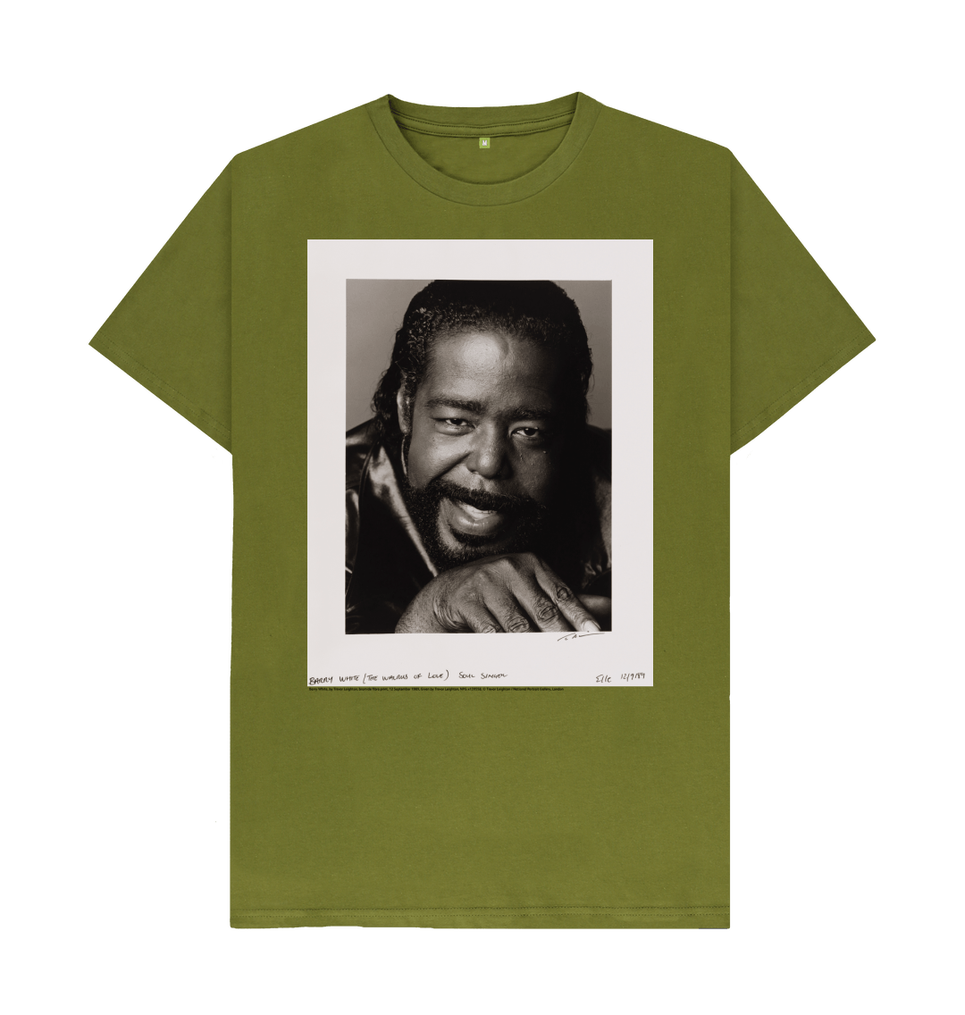 Moss green printed t shirt front
