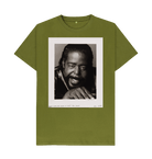 Moss Green Printed T-shirt Front