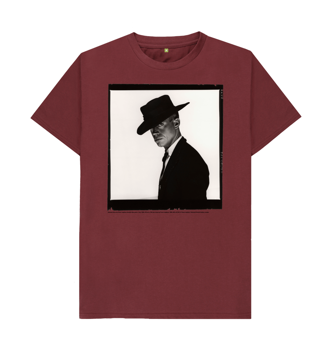 Red wine printed t shirt front