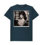 Denim Blue Printed T-shirt Front