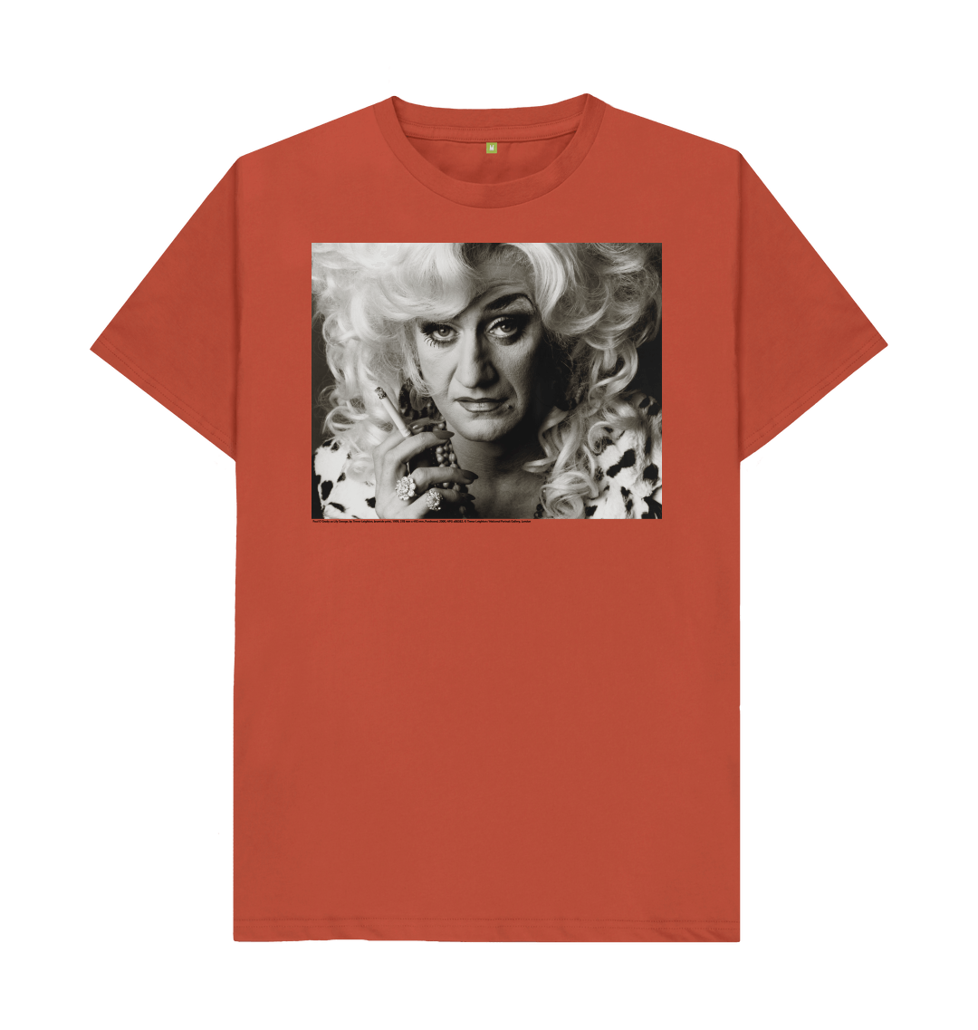 Rust printed t shirt front