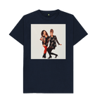Navy Blue Printed T-shirt Front